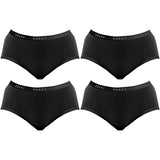 4 Pack Bonds Invisitails Full Briefs Womens Ladies Panties Underwear WZGGY Bulk Black