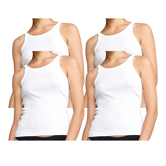 4 Packs Bonds Womens Organic Chesty Singlet Tank Top Underwear White WTHY Bulk