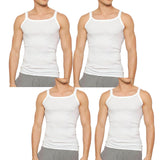 4 Pack Bonds All Seasons Waffle Knit Mens Singlet Tank Top Undergarment Bulk MVMV2A