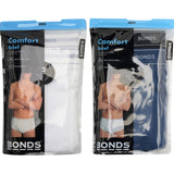 4 Pack Bonds Comfort Briefs Cotton Classic Underwear Undies White/Black/Navy Bulk MVMF2A