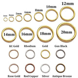 1000x 18k Yellow Gold Strong 304 Stainless Steel Open Split Jump Rings Connector Loop Bulk