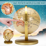 20cm World Earth Globe Map 360 Rotating Educational Toy Home Decor Ornament