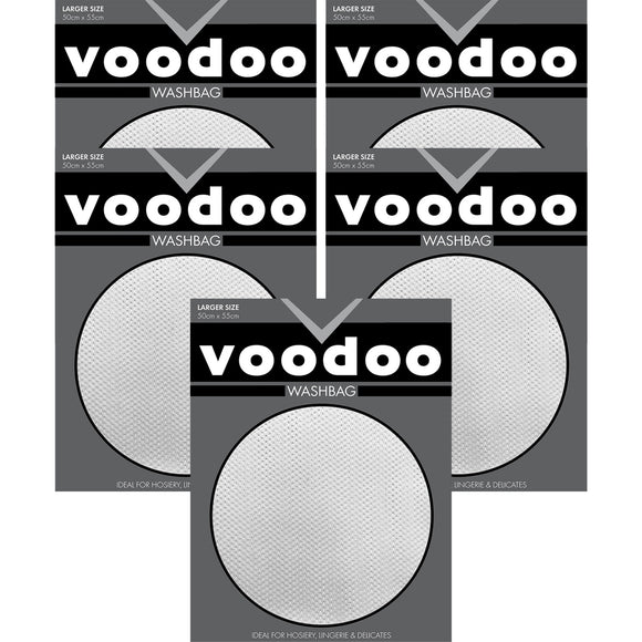 5x Voodoo Washbag Delicates Lingerie Bra Zip Mesh Laundry Wash Bag H60060 Bulk