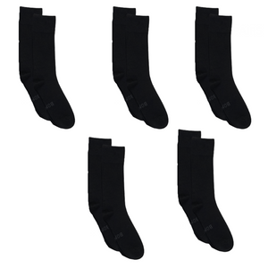 5 Pairs Bonds Very Comfy Viscose Bamboo Mens Crew Business Socks Black SXJX3N Bulk