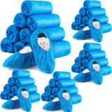 600 Pack Safetyware CPE Anti-Skid Waterproof Disposable Boot Shoe Covers Protector Overshoes Bulk Non Slip Rain Medical Laboratory Cleanroom SC04-BLU