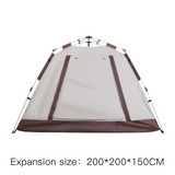 Outdoor Instant Automatic Pop up Camping Dome Tent 4 Person + Hammock Pillow Picnic Mat Cushion