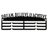 30cm Acrylic 3 Tier Wall Medal Display Hanger Holder Rack DREAM BELIEVE ACHIEVE