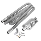 250cm Stainless Steel Exhaust Pipe Hose Silencer Parking Air Diesel Heater Parts