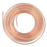 25Ft 3/16" OD Copper Nickel Brake Line Tube Tubing Kit with 15Pcs Nuts Fittings