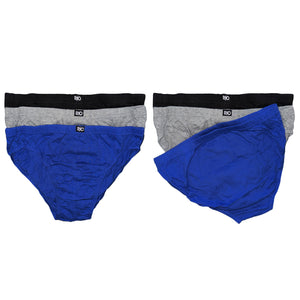 Rio 6 Pack Mens Cotton Hipster Briefs Undies Underwear Blue Grey Black Bulk M80404 Assorted