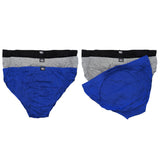 Rio 6 Pack Mens Cotton Hipster Briefs Undies Underwear Blue Grey Black Bulk M80404 Assorted