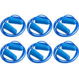6 Pair Portwest Detectable Disposable Corded PU Soft Foam Ear Plugs Bulk Anti Noise Reduction Cancelling for Work Sleeping Blue with String EP30
