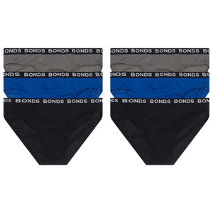 6x Bonds Hipster Briefs Comfy Big Mens Plus Size Underwear 3XL-7XL MXP83W Bulk