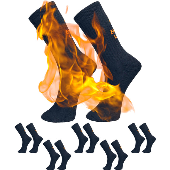 6 Pair Portwest Modaflame FR Work Safety Socks Fire Flame Resistant Navy Bulk Calf Protection PPE