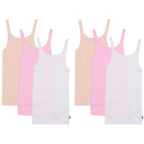 6 Pack Bonds Teena Singlet Girls Kids Pink Comfy Cotton Tank Top UYG43A Bulk