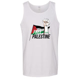 Free Palestine Political Freedom War Flag Mens White Tank Top Singlet T Shirt