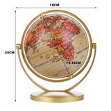 20cm World Earth Globe Map 360 Rotating Educational Toy Home Decor Ornament