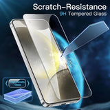 3 Set Tempered Glass Screen Protector for Samsung Galaxy S24 Front and Film Back Bulk