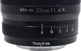 Tokina atx-m 23mm f/1.4 Lens for Fujifilm X-Mount Camera with Hood + INSTANT ACTION  52mm Protector Filter and Adapter Ring set