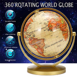 20cm World Earth Globe Map 360 Rotating Educational Toy Home Decor Ornament