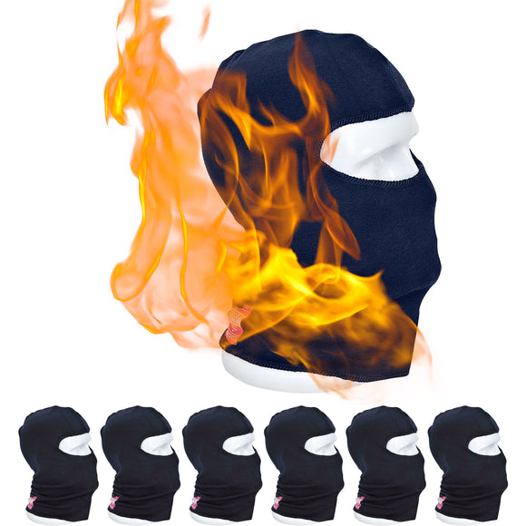7x Portwest Modaflame Knit Anti-Static FR Fire Flame Resistant Balaclava Full Face Mask Head Protection FR18 Beanie Warm Hood Navy Bulk PPE