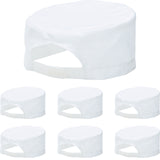 Portwest 7 Pack S899 Chefs Skull Cap Adjustable Water Resistant Hat Bulk White for Men & Women Kitchen Cooking Baker Restaurants Catering
