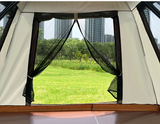 Outdoor Instant Automatic Pop up Camping Dome Tent 4 Person + Hammock Pillow Picnic Mat Cushion