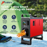 Hcalory HC-A02 12V 24V 5-8KW Bluetooth Car Parking Diesel Air Heater Caravan RV