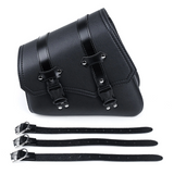 Motorcycle Saddle Bag Side Pannier Storage PU Leather Waterproof Universal