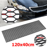 Universal 120x40cm Honeycomb Car Air Vent Grille Black Car Bumper Mesh Grill Net