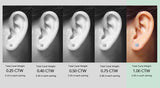 925 Sterling Silver Small Crown Women Men CZ Crystal Solitaire Stud Earrings