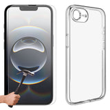For Apple iPhone 17e Phone Case Cover and Tempered Glass Screen Protector Clear