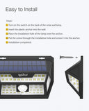 Somoreal Solar PIR Motion Sensor Waterproof 62 LED Garden Wall Lamp Light SM-OLT10