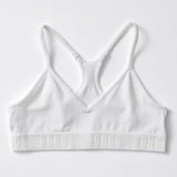 4x Bonds Sports Seamfree Racer Back Crop Top Girls Kids Training Bra UXNK2A Bulk White