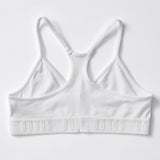 4x Bonds Sports Seamfree Racer Back Crop Top Girls Kids Training Bra UXNK2A Bulk White