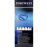 10 Pair Portwest Detectable Disposable Corded PU Soft Foam Ear Plugs Bulk Anti Noise Reduction Cancelling for Work Sleeping Blue with String EP30