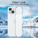 For Apple iPhone 15 PRO Clear Phone Case Cover and Soft Screen Protector Film