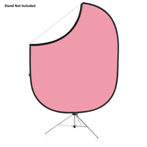 Savage Folding Light Pink/White Collapsible Backdrop Background 1.5x1.8M Studio Photography