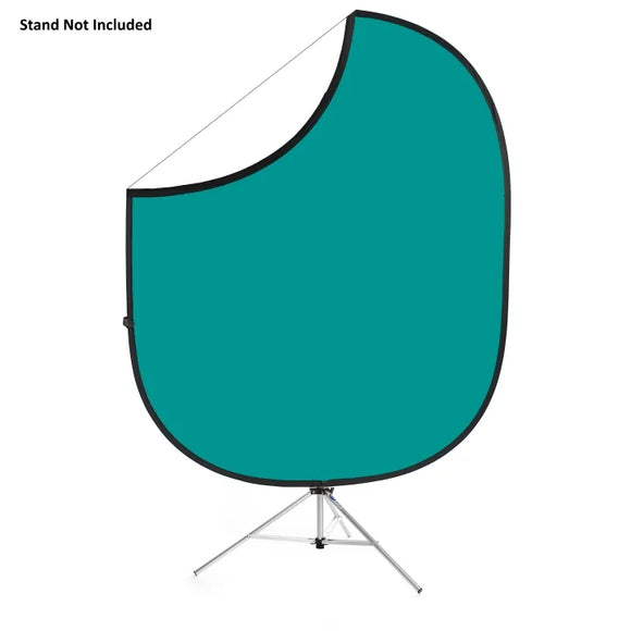 Savage Folding Green Teal/White Collapsible Backdrop Background 1.5x1.8M Studio Photography