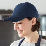 Portwest Six Panel Baseball Cap Adjustable Curve Plain Black Unisex Cotton Safety Work Hat B010