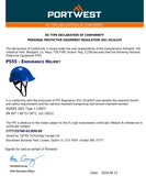 Portwest PS55 Endurance Plus Work Safety Helmet Hard Hat Head Protection Vented Lightweight Adjustable For Builder Construction