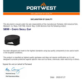 Portwest S899 Chefs Skull Cap Adjustable Water Resistant Hat for Men & Women Kitchen Cooking Baker Restaurants Catering