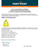 Portwest Hi-Vis Waterproof Windproof Reflective Rain Coat Jacket Pants Suit H440 H441
