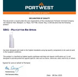 Portwest S841 Bib Apron Adjustable Polycotton Mens Womens kitchen Cooking Chef Uniform