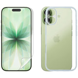 For Apple iPhone 17 Clear Phone Case Cover and Soft Screen Protector Film Guard Clear