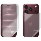2 Set Soft PET Film Screen Protector for Apple iPhone 18 PRO Front and Back Bulk