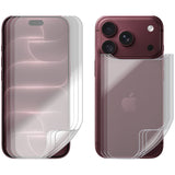 3 Set Soft PET Film Screen Protector for Apple iPhone 18 PRO Front and Back Bulk