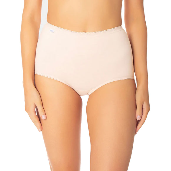 Sloggi Originals Maxi Briefs Womens Ladies Underwear Panties Beige Fresh Powder Undies 1 Piece 10054778