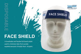 2x Safetyware Safety Full Face Shield Mask Clear Protection Anti-Fog Cover