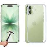 For Apple iPhone 17 Phone Case Cover and Tempered Glass Screen Protector Guard Clear